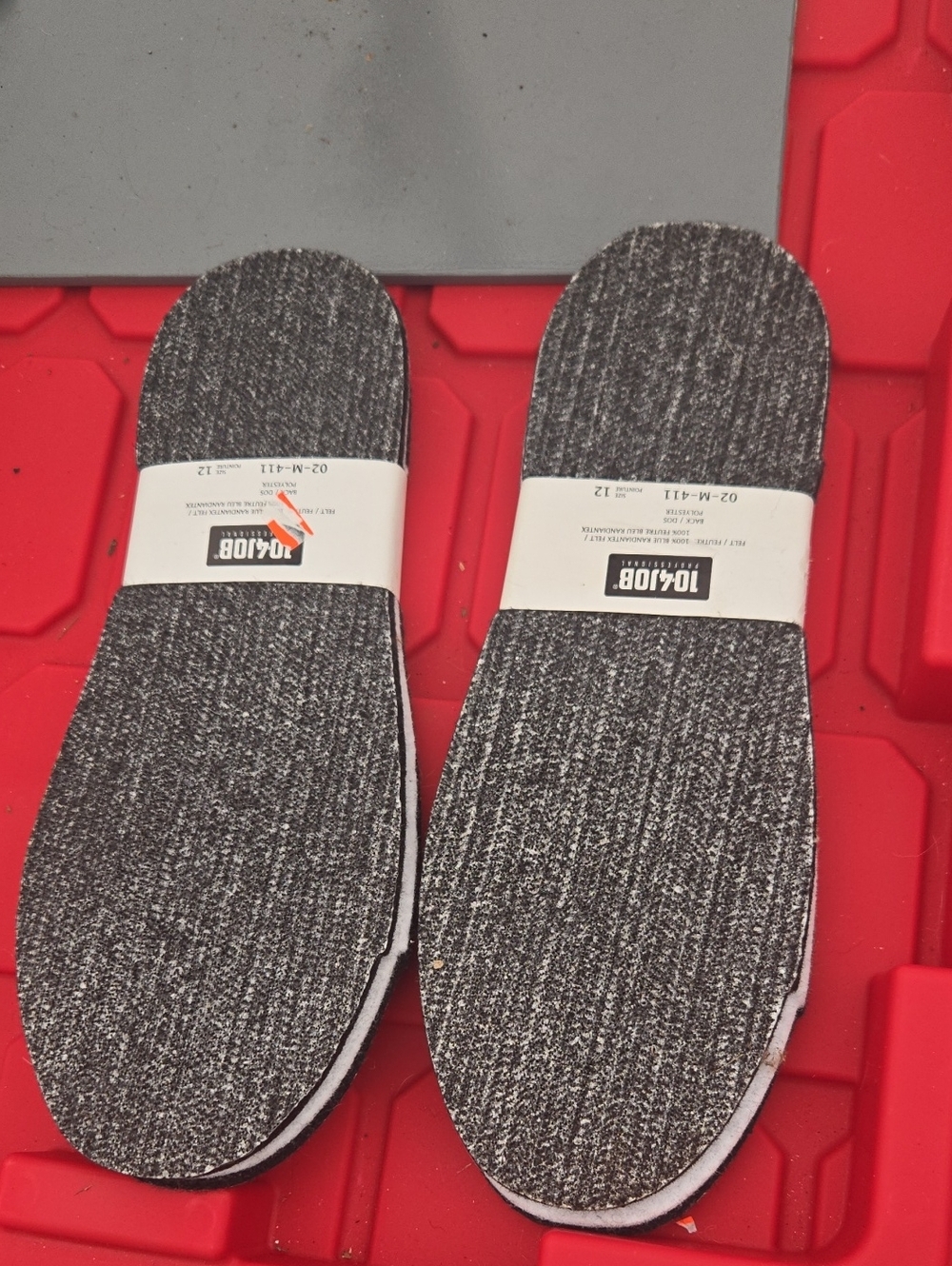 2 Pair Men's Gray Comfort Shoe Insoles - Gray